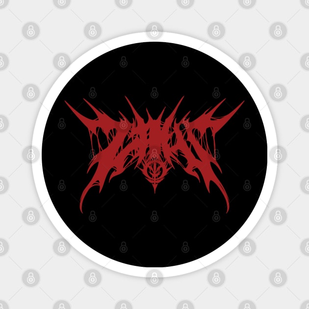 Zaku in Metal Logo Magnet by WahyudiArtwork